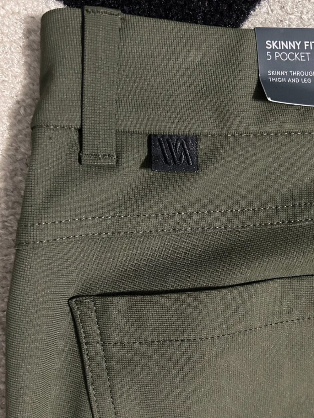 NWT VRST Men's Commuter 5-Pocket Skinny Fit Pants Green 32X32 (Actual 32 X 30.5) - Picture 5 of 10